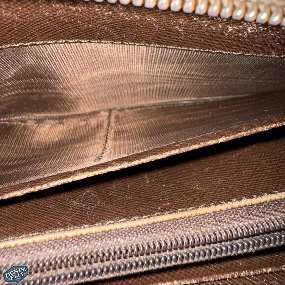 Prada Vintage Brown Nylon Zip-Around Continental Long Wallet - Picture 14 of 16